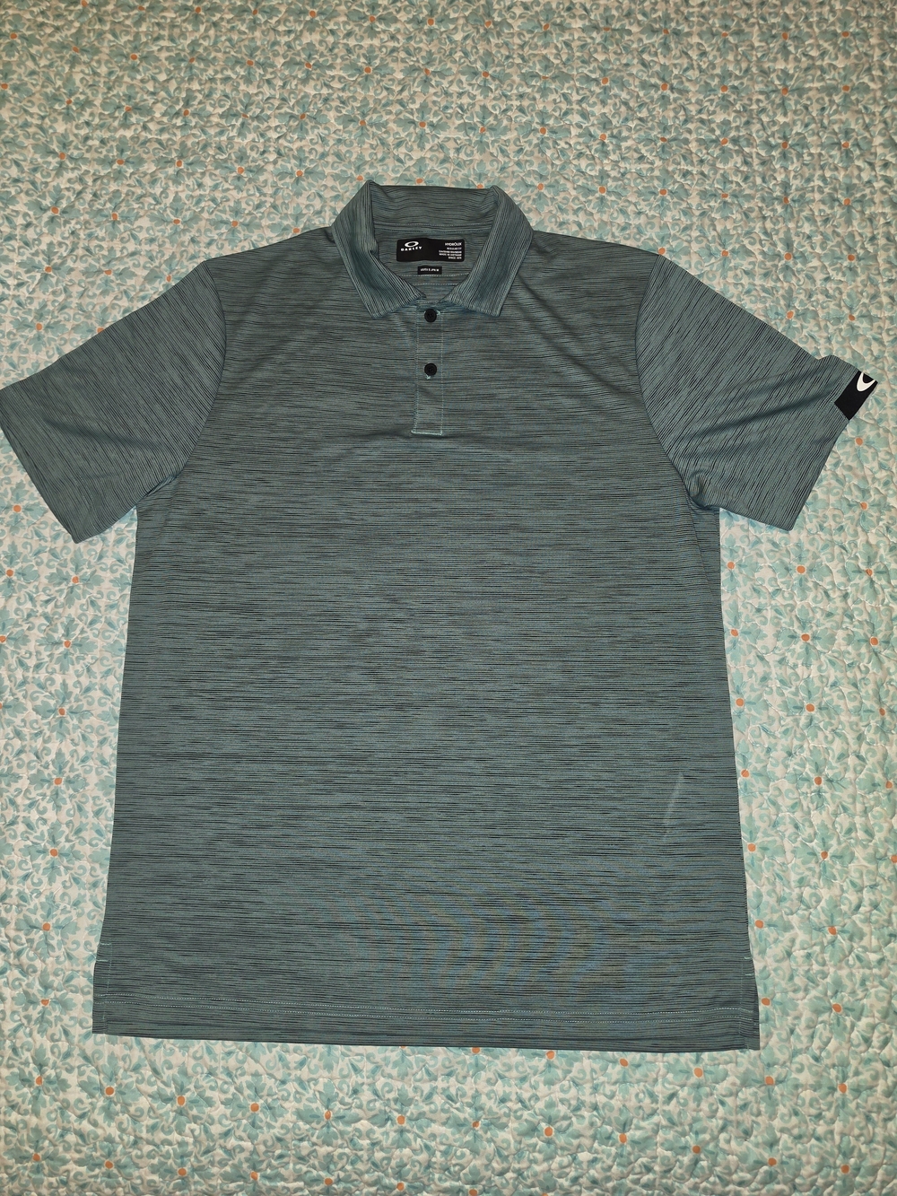 *NWOT* Oakley Men’s Teal Heather Performance Polo